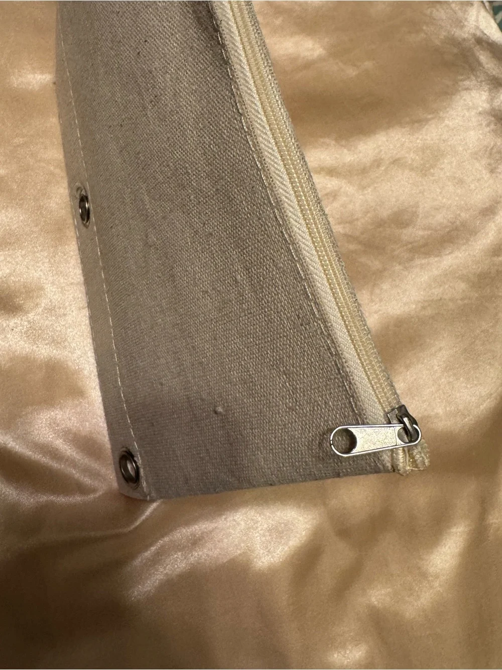 Butterfly Canvas 3 Ring Binder Cottagecore Pouch Pencil Zipper Bag